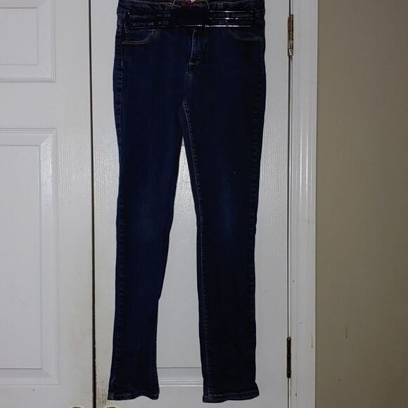 Girls Arizona dark wash adjustable skinny jeans   Sz 16 - Picture 1 of 9